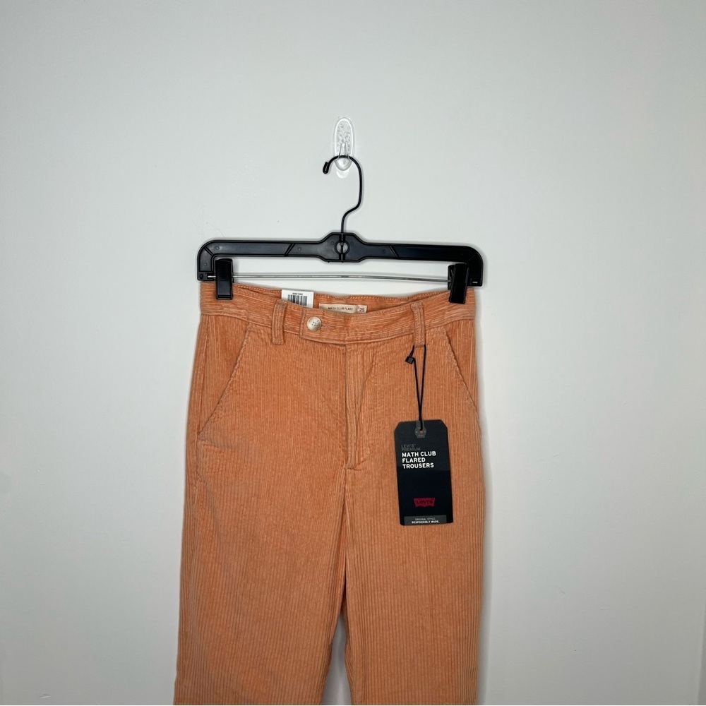 NWT Levi’s Math Club Coral Corduroy Trousers Size 25 - Picture 2 of 10